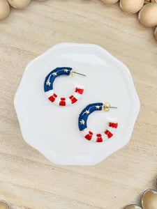 American Flag Hoops