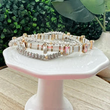 Load image into Gallery viewer, 3 Strand Beaded Stretch Bracelet