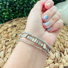 Load image into Gallery viewer, 3 Strand Beaded Stretch Bracelet