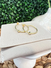 Load image into Gallery viewer, Marrin Costello Mystique White Topaz Hoop Earrings