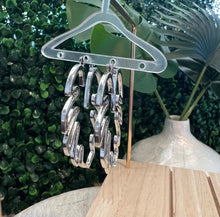 Load image into Gallery viewer, Leaf Hoops - Silver