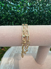 Load image into Gallery viewer, Loren Stewart x Curateur Double Wrap Chain Toggle Bracelet