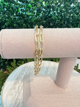 Load image into Gallery viewer, Loren Stewart x Curateur Double Wrap Chain Toggle Bracelet