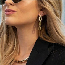 Load image into Gallery viewer, Eddie Borgo Supra Link Drop Earrings