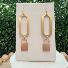 Load image into Gallery viewer, Heather Lock Earrings
