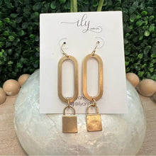 Load image into Gallery viewer, Heather Lock Earrings