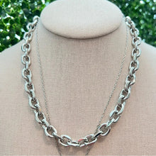 Load image into Gallery viewer, Silver Tone Layered Necklace
