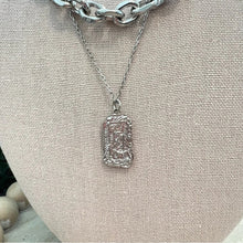 Load image into Gallery viewer, Silver Tone Layered Necklace