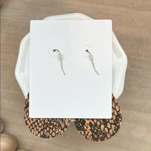 Load image into Gallery viewer, Snake Print Teardrop Earrings