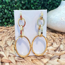 Load image into Gallery viewer, Vita Fede Gold Tone Cassio Modular Interlocking Hoop Earrings